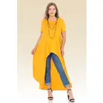 Plus Size High-Low Maxi Top